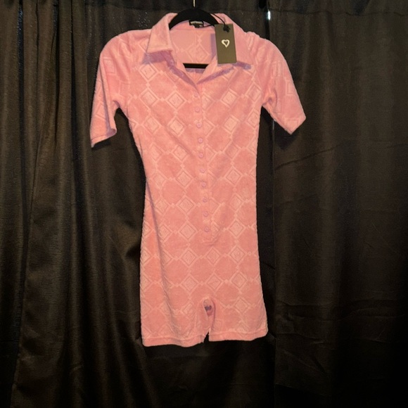 WAYDAMIN - TERRY TEXTURED PRINT ROMPER - Picture 4 of 4